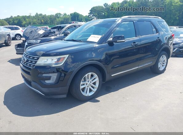 1FM5K7DH9HGD15659 2017 FORD EXPLORER Черный Передняя левая четверть
