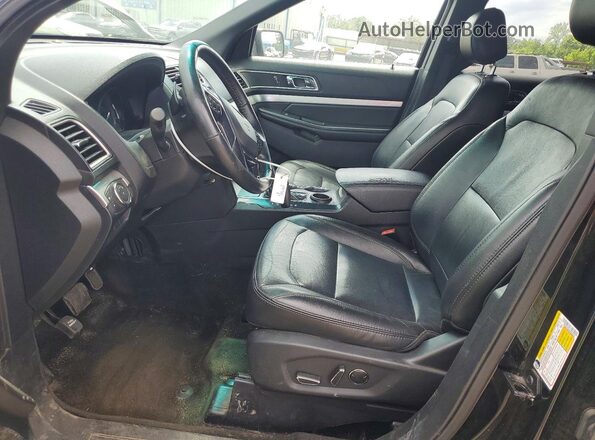 1FM5K7DHXGGC64610 2016 FORD EXPLORER Black Front interior view