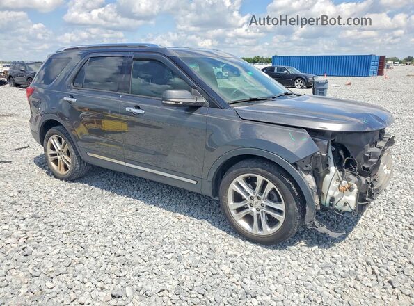 1FM5K7F80GGB09660 2016 FORD EXPLORER Gray წინა მარჯვენა