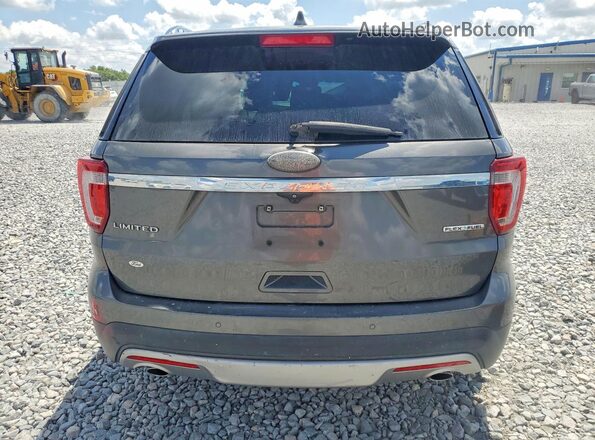 1FM5K7F80GGB09660 2016 FORD EXPLORER Gray უკანა ხედი
