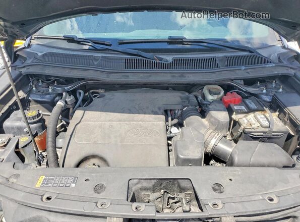 1FM5K7F80GGB09660 2016 FORD EXPLORER Gray უკანა სალონის ხედი