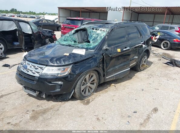 1FM5K7F80JGA81883 2018 FORD EXPLORER Black Front left