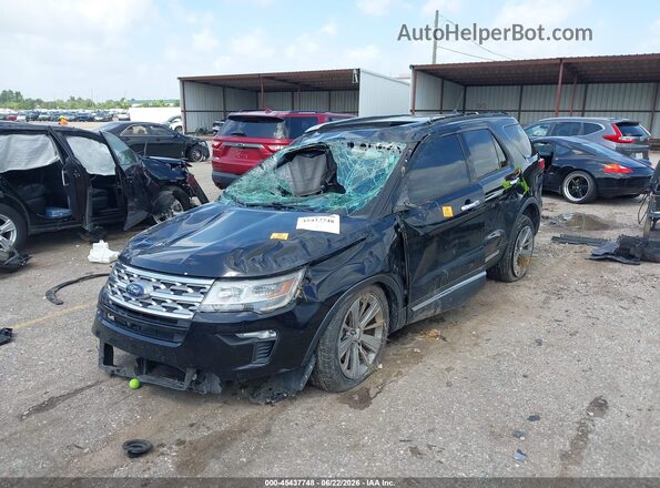 1FM5K7F80JGA81883 2018 FORD EXPLORER Black Front view