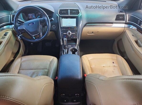 1FM5K7F81HGA34744 2017 FORD EXPLORER White Առջևի վահանակի տեսք