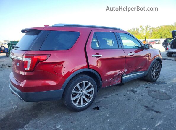 1FM5K7F81HGD22070 2017 FORD EXPLORER Red 
