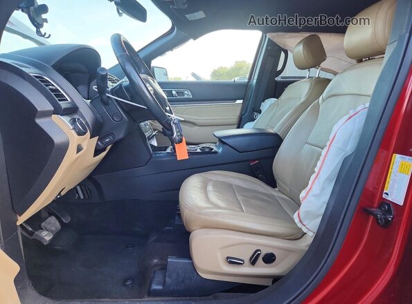 1FM5K7F81HGD22070 2017 FORD EXPLORER Red 