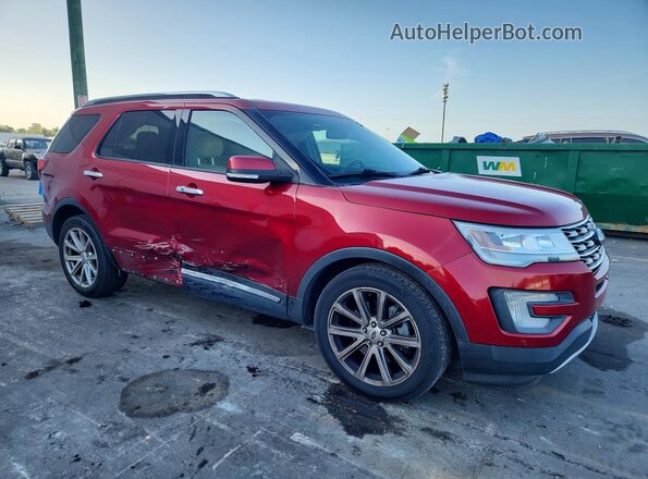 1FM5K7F81HGD22070 2017 FORD EXPLORER Red 
