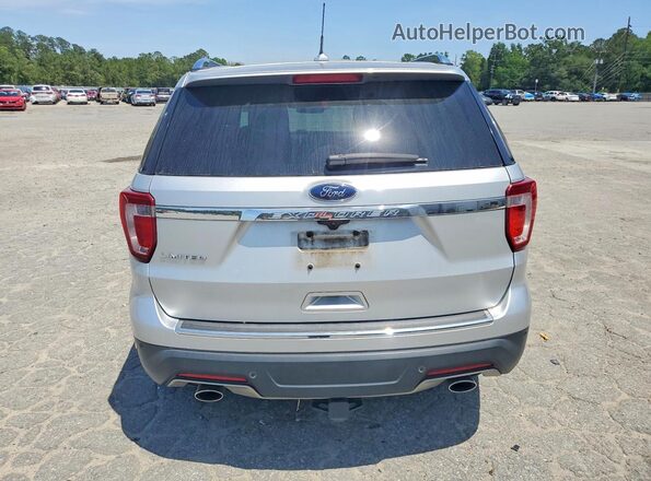 1FM5K7F81JGA99115 2018 FORD EXPLORER Silver უკანა ხედი
