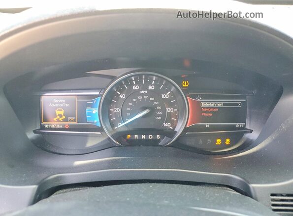 1FM5K7F81JGA99115 2018 FORD EXPLORER Silver ხელსაწყოთა პანელის ხედი