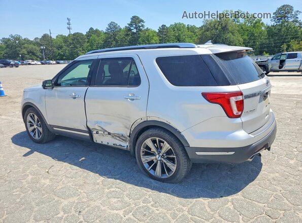 1FM5K7F81JGA99115 2018 FORD EXPLORER Silver უკანა მარცხენა