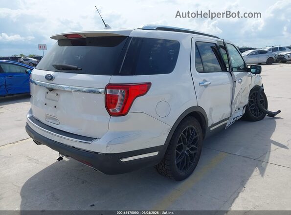 1FM5K7F81JGC63611 2018 FORD EXPLORER White Tył prawy