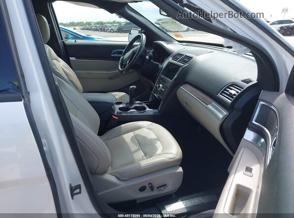 1FM5K7F81JGC63611 2018 FORD EXPLORER White Widok wnętrza z przodu