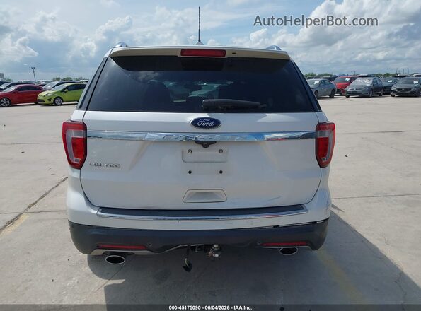 1FM5K7F81JGC63611 2018 FORD EXPLORER White 