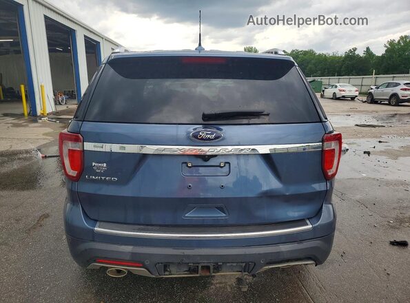 1FM5K7F81KGA16168 2019 FORD EXPLORER Blue Vista trasera