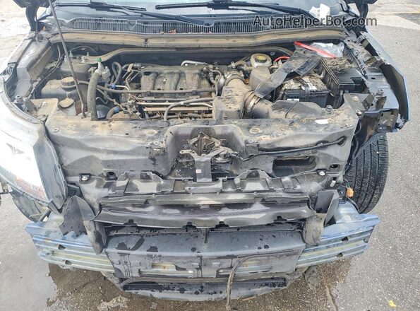 1FM5K7F81KGA16168 2019 FORD EXPLORER Blue Vista del compartimento del motor