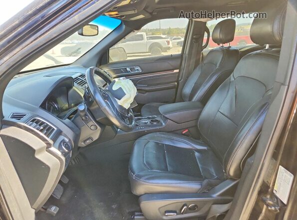 1FM5K7F82GGC24759 2016 FORD EXPLORER Черный Вид салона спереди