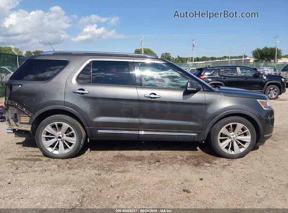 1FM5K7F82KGB48520 2019 FORD EXPLORER Gray Widok wnętrza 360 stopni