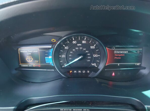 1FM5K7F83GGA27518 2016 FORD EXPLORER Silver უკანა სავარძლების ხედი