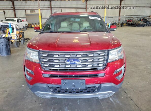 1FM5K7F83GGC01264 2016 FORD EXPLORER Red 