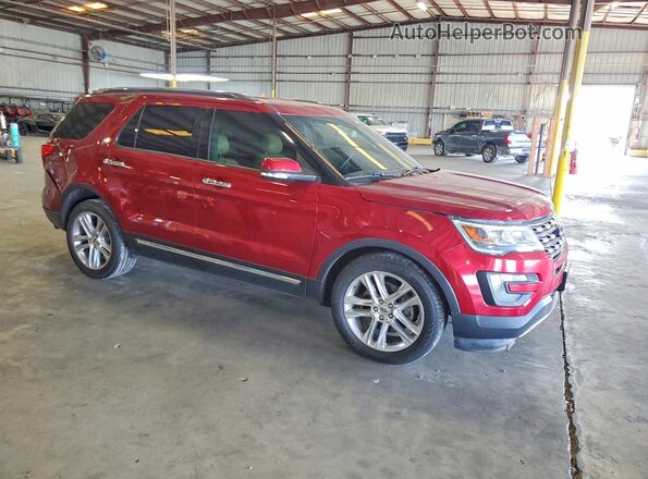 1FM5K7F83GGC01264 2016 FORD EXPLORER Red 