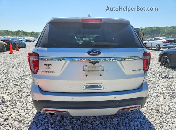 1FM5K7F83GGC49430 2016 FORD EXPLORER Серебряный Вид сзади