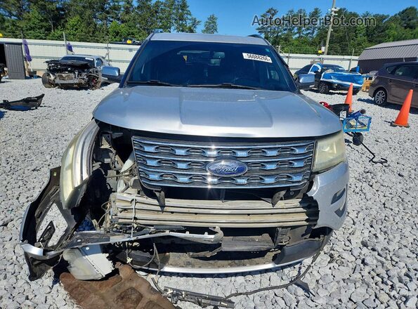 1FM5K7F83GGC49430 2016 FORD EXPLORER Серебряный Вид спереди
