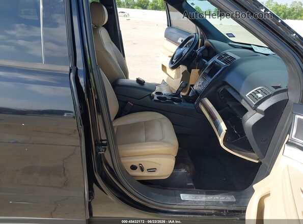 1FM5K7F83HGC33553 2017 FORD EXPLORER Black Widok wnętrza z przodu