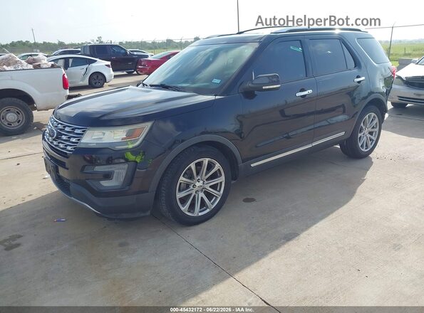 1FM5K7F83HGC33553 2017 FORD EXPLORER Black Przód lewy