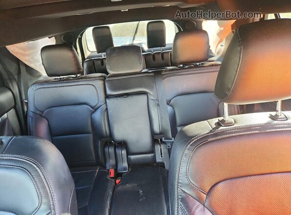 1FM5K7F83KGA88439 2019 FORD EXPLORER White უკანა სავარძლების ხედი