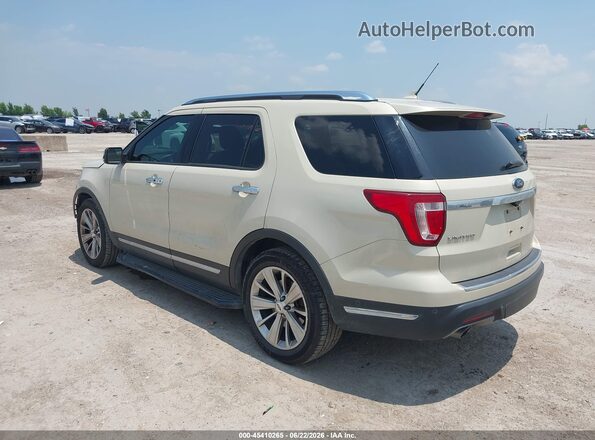 1FM5K7F84JGC84534 2018 FORD EXPLORER Beige Rear left