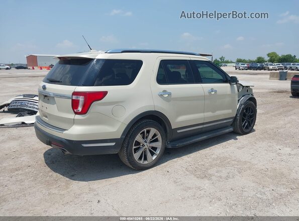 1FM5K7F84JGC84534 2018 FORD EXPLORER Beige Rear right