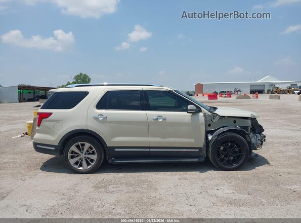 1FM5K7F84JGC84534 2018 FORD EXPLORER Beige 360 interior view