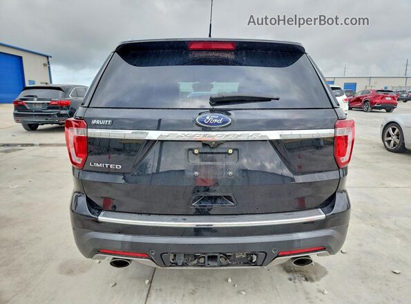 1FM5K7F84KGA88210 2019 FORD EXPLORER Black Rear view