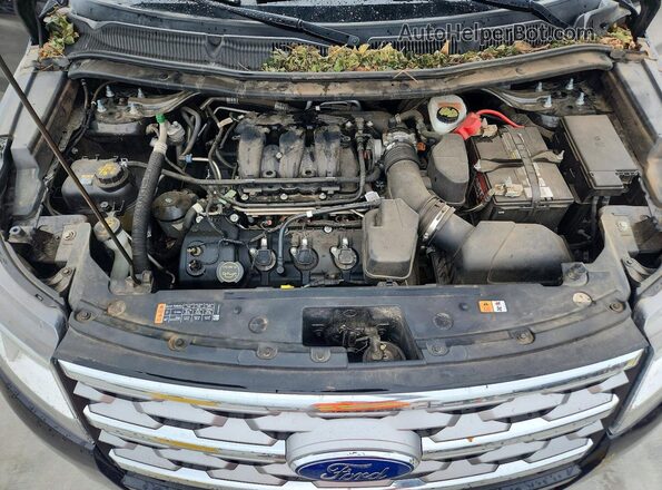 1FM5K7F84KGA88210 2019 FORD EXPLORER Black Engine compartment view
