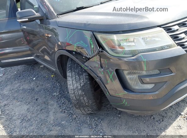 1FM5K7F85GGC86088 2016 FORD EXPLORER Gray Vista frontal