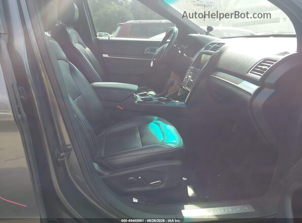 1FM5K7F85GGC86088 2016 FORD EXPLORER Gray Vista interior delantera