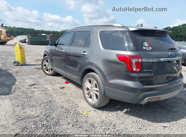 1FM5K7F85GGC86088 2016 FORD EXPLORER Gray Trasero izquierdo