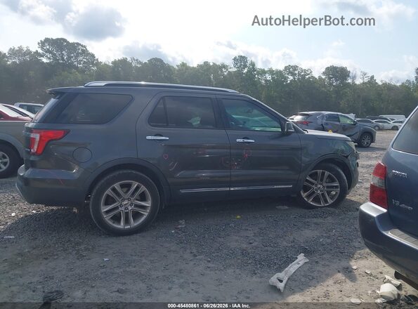 1FM5K7F85GGC86088 2016 FORD EXPLORER Gray Vista interior trasera