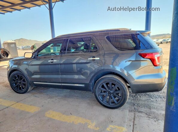 1FM5K7F85GGD03181 2016 FORD EXPLORER Gray Rear left