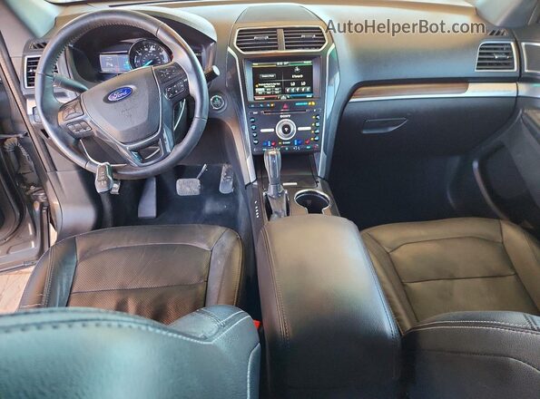 1FM5K7F85GGD03181 2016 FORD EXPLORER Gray Dashboard view