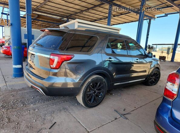 1FM5K7F85GGD03181 2016 FORD EXPLORER Gray Rear right