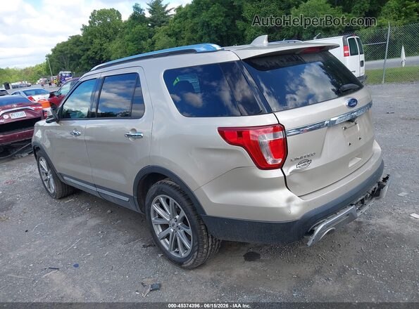 1FM5K7F86HGD16068 2017 FORD EXPLORER Gold Rear left