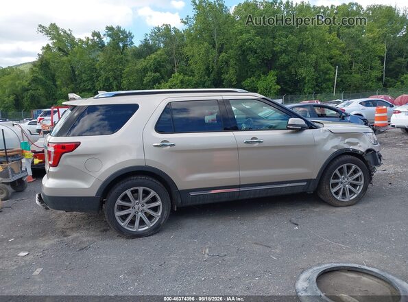 1FM5K7F86HGD16068 2017 FORD EXPLORER Gold Rear interior view