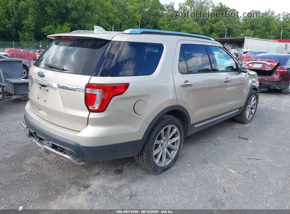 1FM5K7F86HGD16068 2017 FORD EXPLORER Gold Rear right