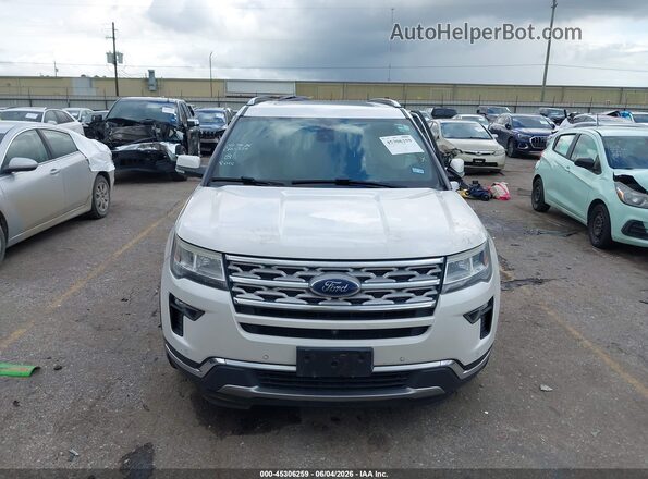1FM5K7F86JGA19095 2018 FORD EXPLORER White Vista interior trasera