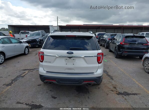 1FM5K7F86JGA19095 2018 FORD EXPLORER White 