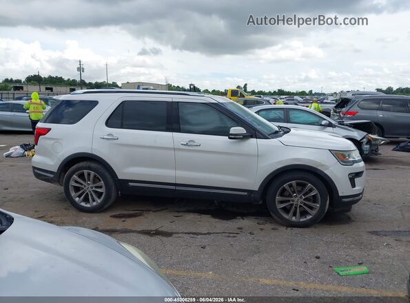 1FM5K7F86JGA19095 2018 FORD EXPLORER White Vista interior de 360 grados