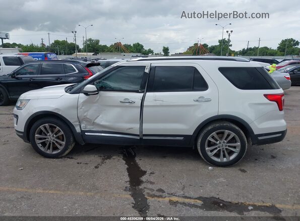 1FM5K7F86JGA19095 2018 FORD EXPLORER White 
