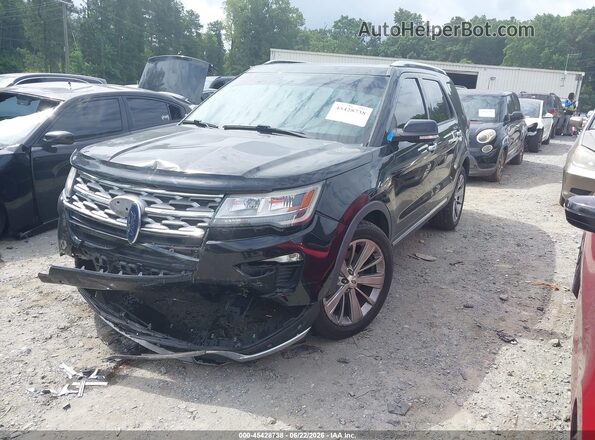 1FM5K7F86JGA70273 2018 FORD EXPLORER Black წინა მარცხენა ხედი სამი მეოთხედიდან