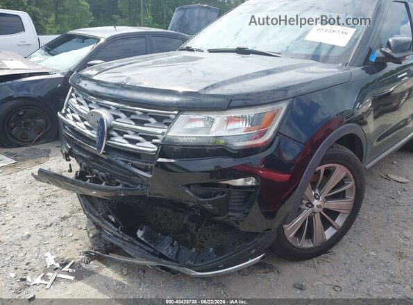 1FM5K7F86JGA70273 2018 FORD EXPLORER Black წინა ხედი